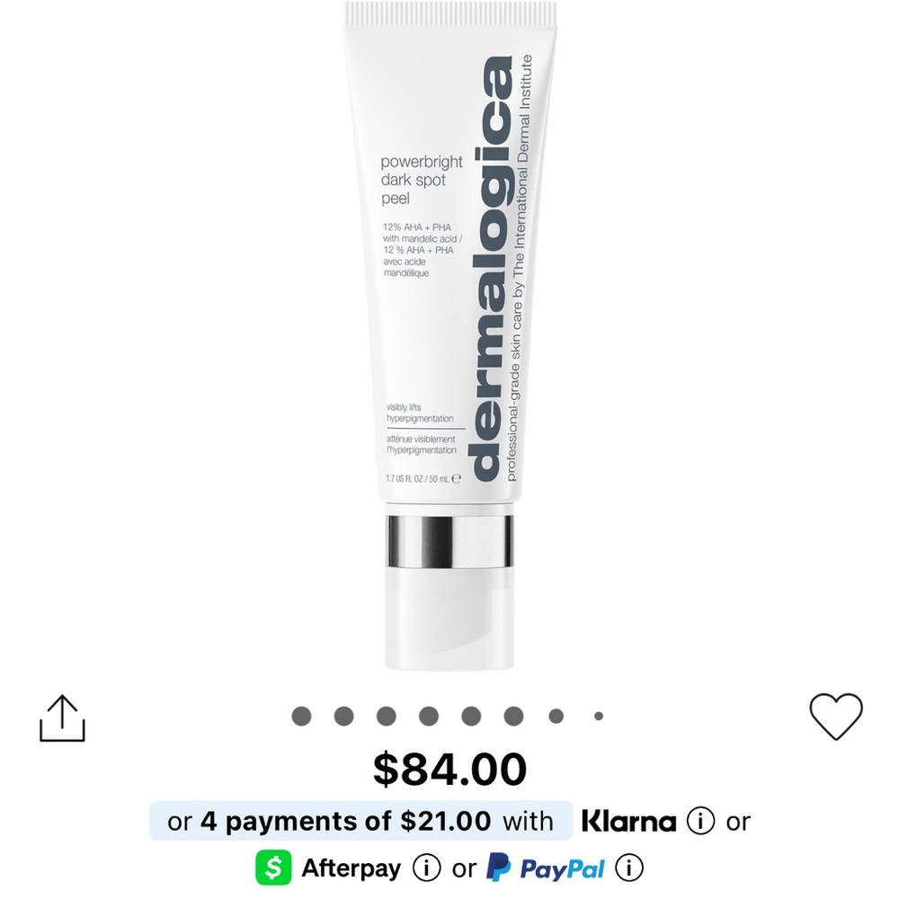 Dermalogica Powerbright Dark Spot Peel in White and Gray